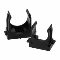 Крепеж-клипса для труб для прямого монтажа Stekker PMPH20B черная в п/э D20 мм 50768