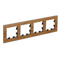 Рамка 4-постовая Systeme Electric AtlasDesign Nature бамбук ATN353204