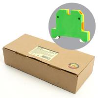 Зажим наборный изолированный (винтовой) 4,0 мм2 (JXB 4), желтый,зеленый LD551-4-40 ЗНИ 49487