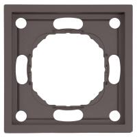 Рамка Stekker, PFR00-5001-09 1-местная Эмили, антрацит, soft touch 49936