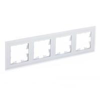 Рамка 4-постовая Systeme Electric AtlasDesign Nature белая ATN330104
