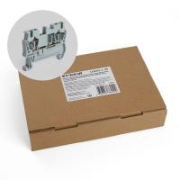 Зажим пружинный, 2-проводной проходной ЗНИ - 2,5 (JXB ST 2,5), серый Stekker 39951