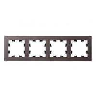 Рамка 4-постовая Systeme Electric AtlasDesign Nature мокко ATN320604