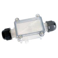 Коробка распределительная LD536 водонепроницаемая на 2 выхода, 450V, 115х53х36, прозрачный 50128