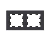 Рамка 2-постовая Systeme Electric AtlasDesign карбон ATN001002