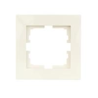 Рамка 1-ая горизонтальная Lezard Vesna кремовая 742-0300-146