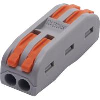 Клемма строительно-монтажная Stekker для подключения фазных проводников 2 контактные группы, (1 ввод,1вывод на полюс) LD222-422 39035