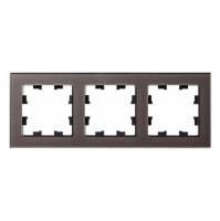 Рамка 3-постовая Systeme Electric AtlasDesign Nature мокко ATN320603