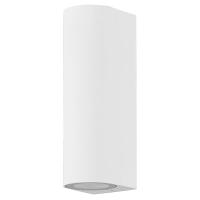 Светильник садово-парковый Feron DH024, на стену, 2*GU10 MR11 230V, белый