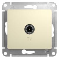 ТВ-розетка Systeme Electric Glossa бежевая GSL000293