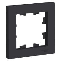 Рамка 1-постовая Systeme Electric AtlasDesign карбон ATN001001