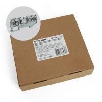 Зажим пружинный, 4-проводной проходной ЗНИ - 2,5 (JXB ST 2,5), серый Stekker 39965