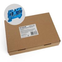 Зажим пружинный, 2-проводной проходной ЗНИ - 6,0 (JXB ST 6), синий Stekker 39957