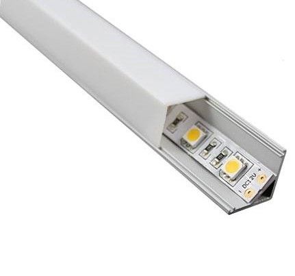 Угловой алюминиевый профиль 16*16*2000(квадратный экран)