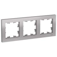 Рамка 3-постовая Systeme Electric AtlasDesign алюминий ATN000303