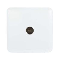 ТВ-розетка оконечная Lezard Viola белая 751-0200-130