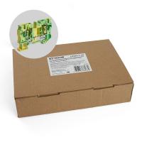 Зажим пружинный, 2-проводной проходной ЗНИ - 2,5 (JXB ST 2,5), желтый, зеленый Stekker 39959