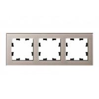 Рамка 3-постовая Systeme Electric AtlasDesign Nature шампань ATN320503