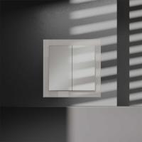 Перекрестный переключатель встраиваемый Voltum S70 двухклавишный 10А, (кашемир) VLS020503