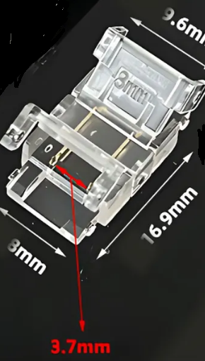 Шнур питания для светодиод. ленты COB-8мм 10см-2*0,5 -2PIN