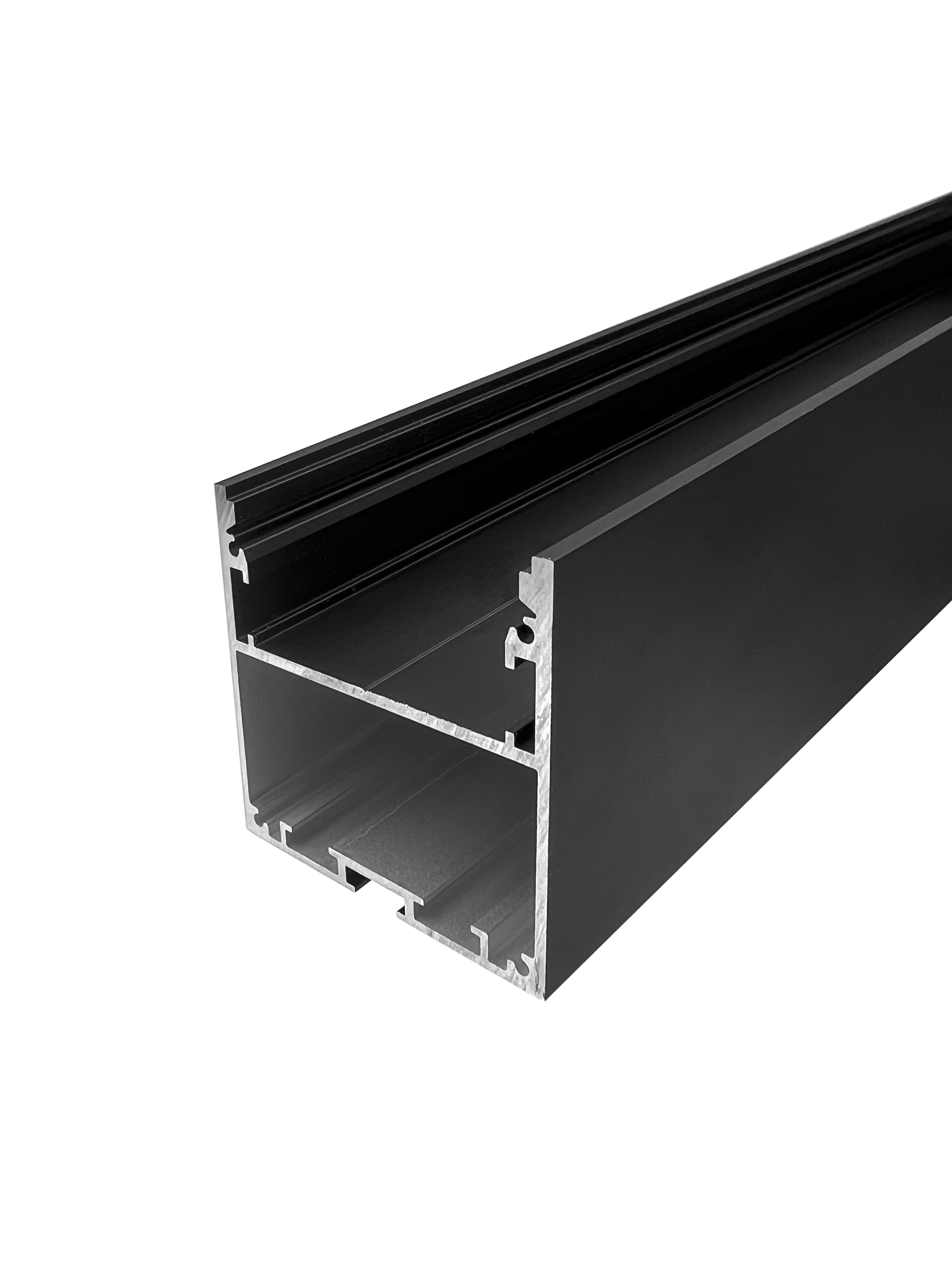 Накладной алюминиевый профиль 50*50*2000 (чёрный)