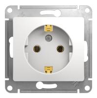 Розетка 2К+З Systeme Electric Glossa 16A 250V белая GSL000143