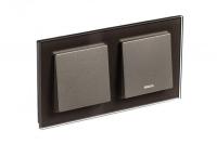 Рамка 2-постовая Systeme Electric AtlasDesign Nature мокко ATN320602