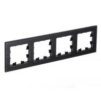 Рамка 4-постовая Systeme Electric AtlasDesign Nature оникс ATN312304