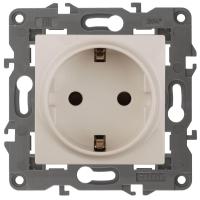 Розетка ЭРА Elegance 2P E Schuko со шторками 16A 250V 14-2102-02 Б0034273