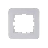 Рамка 1-ая горизонтальная Lezard Karina Life белая 708-0200-146