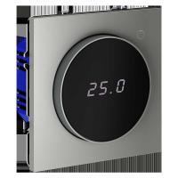 Терморегулятор электронный Voltum S70 с индикацией и датчиком, для теплого пола, (сталь) VLS070105