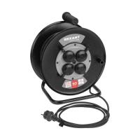 Удлинитель силовой КГ на катушке 4 гнезда, с/з, 50м, 3х1,5мм?, IP44 c защитными крышками, металлическая катушка REXANT 13-5013