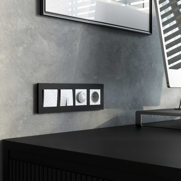 Выключатель Werkel Hammer одноклавишный проходной белый W1212001 4690389162039