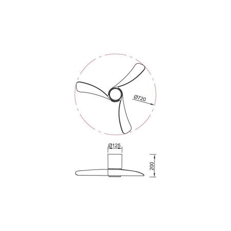 Люстра-вентилятор Mantra NEMO XS 9053