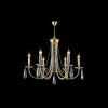 Подвесная люстра Crystal Lux Victoria SP6 Gold/Amber