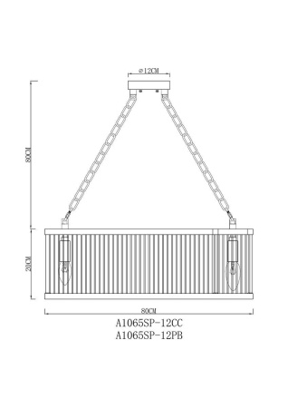 Подвесная люстра Arte Lamp Anetta A1065SP-12PB