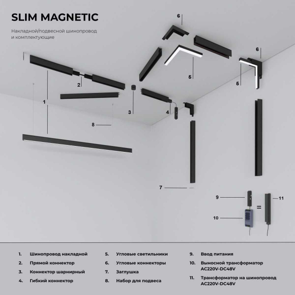 Трансформатор Elektrostandard Slim Magnetic 48V 200W 95042/00 a057213