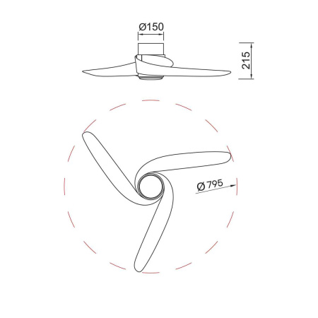 Люстра-вентилятор Mantra GROENLAND 9065