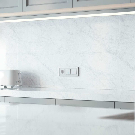 Выключатель одноклавишный проходной с подсветкой Werkel белый W1112101 4690389155079