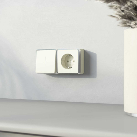 Розетка с заземлением Werkel Gallant слоновая кость W5071003 4690389164477