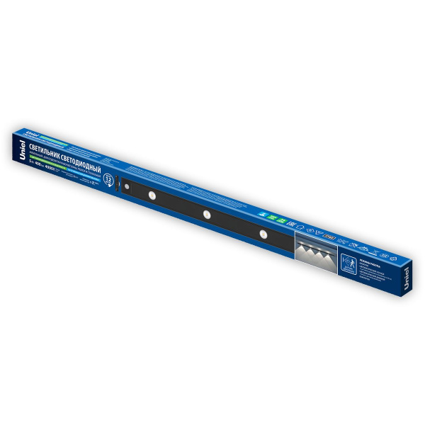 Мебельный светодиодный светильник Uniel ULI-F50-5W/4000K Sensor IP40 Black UL-00011957