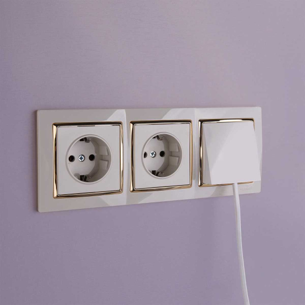 Вывод кабеля Werkel слоновая кость W1150203 4690389155680