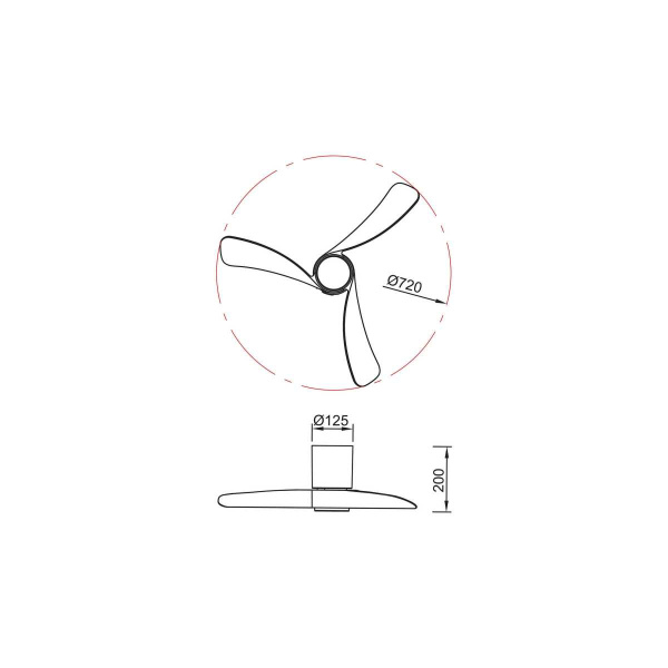 Люстра-вентилятор Mantra NEMO XS 9054