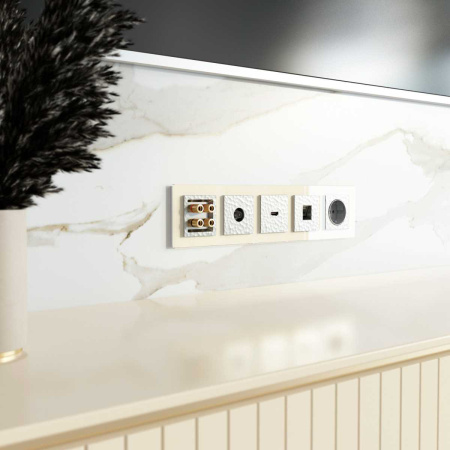 ТВ-розетка оконечная Werkel Hammer серебряный W1283006 4690389163074