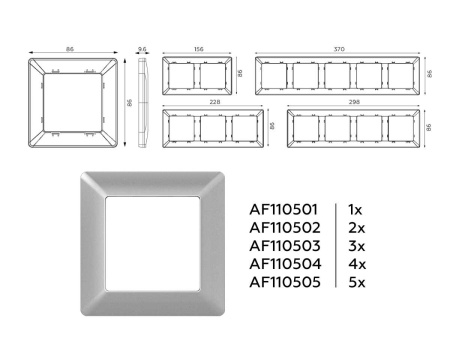 Рамка AMBRELLA VOLT AF110501