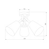 Потолочная люстра TK Lighting 665 Vaio 3