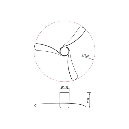 Люстра-вентилятор Mantra NEMO S 9049