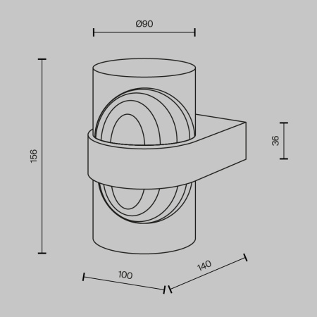 Бра Maytoni MOD480WL-L10BS3K