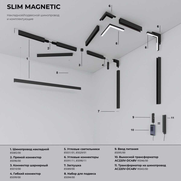 Трансформатор Elektrostandard Slim Magnetic 48V 100W 95043/00 a061247
