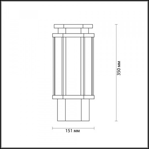 Уличный светильник Odeon Light Nature Gino 4048/1B